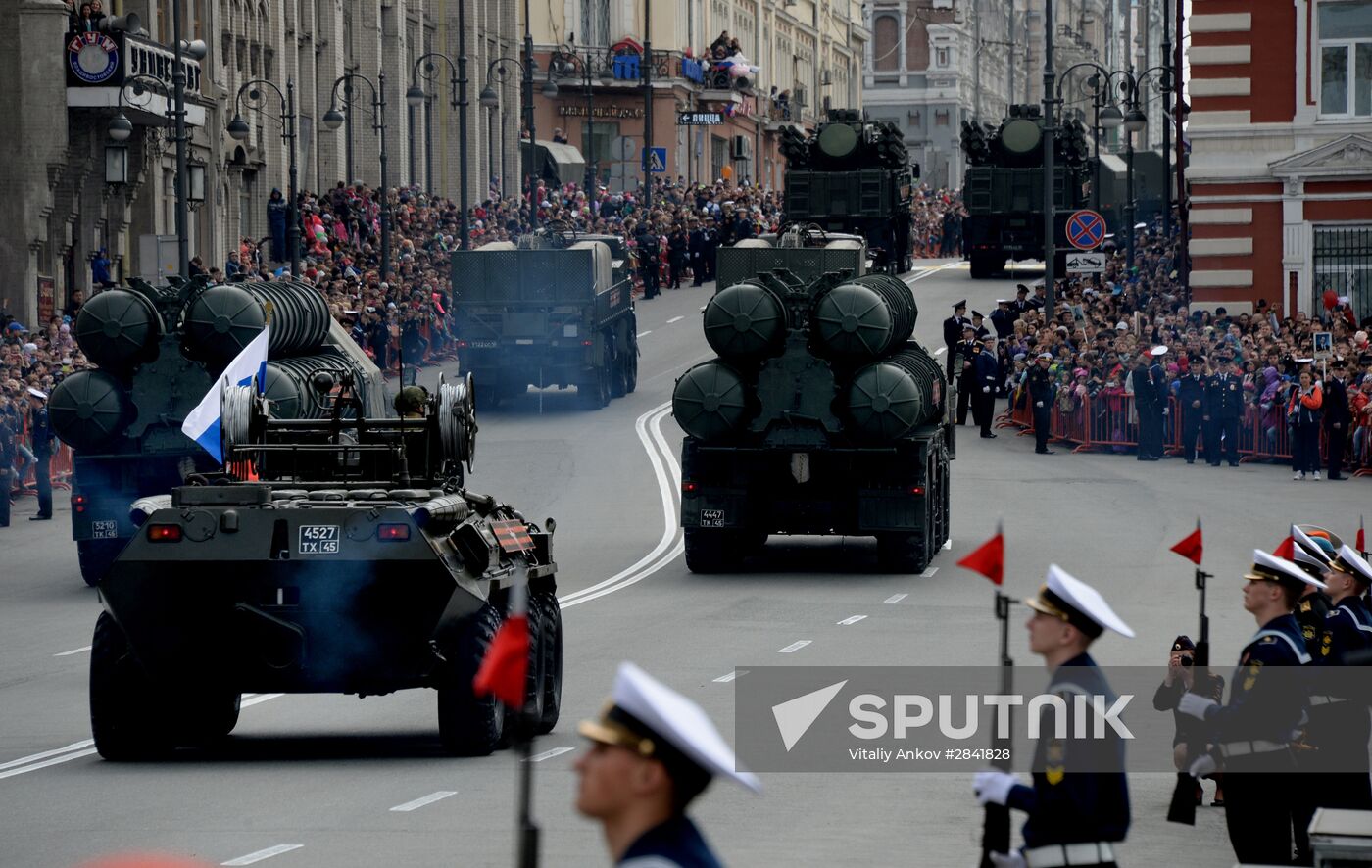 Victory Day Parade in Russian cities