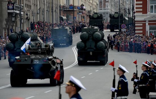 Victory Day Parade in Russian cities