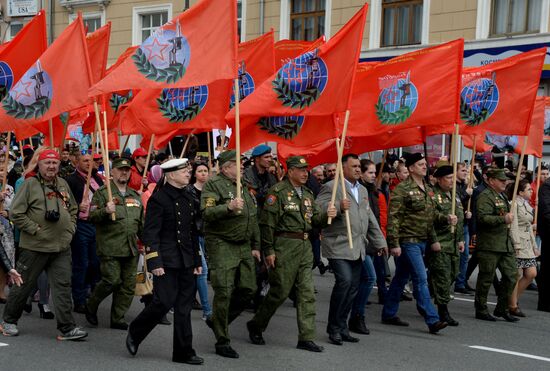 Victory Day Parade in Russian cities