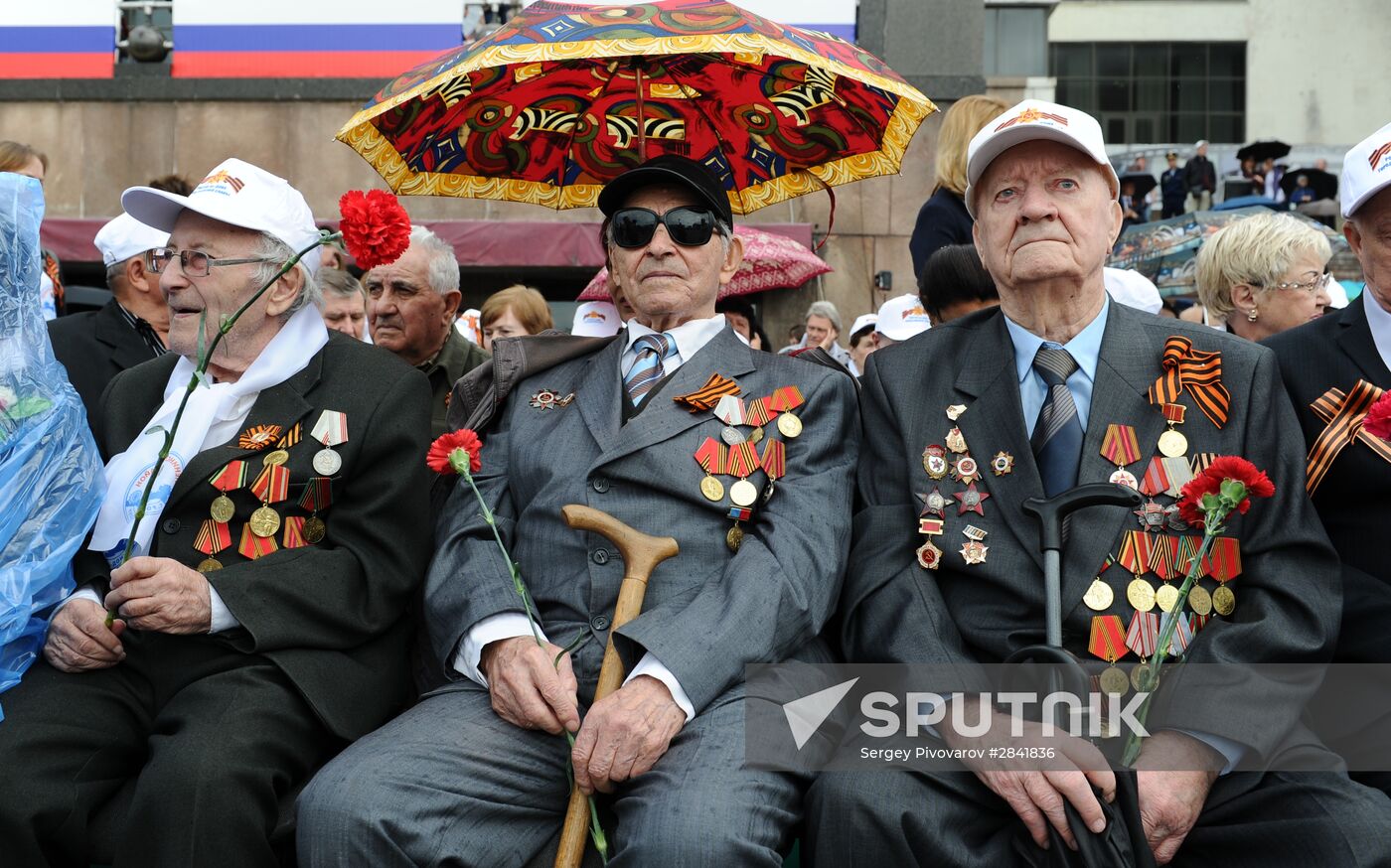 Victory Day Parade in Russian cities