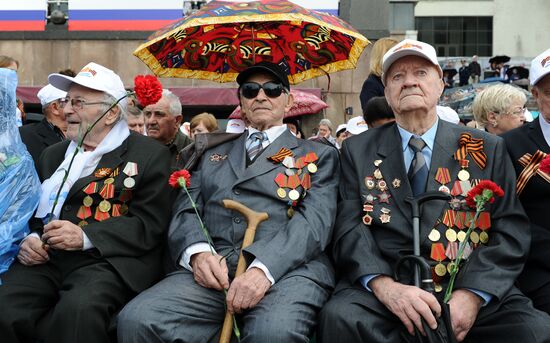 Victory Day Parade in Russian cities