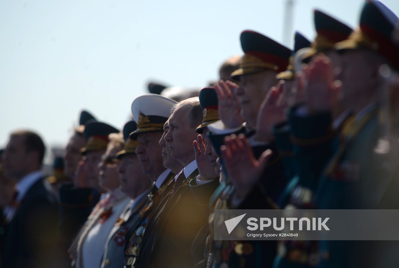 Vladimir Putin and Dmitry Medvedev attend military parade to mark 71st anniversary of Victory in 1941-1945 Great Patriotic War