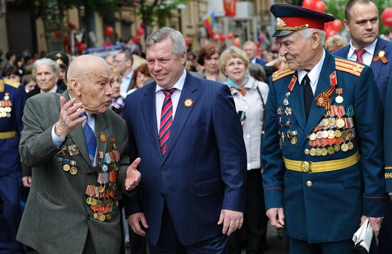 Victory Day Parade in Russian cities