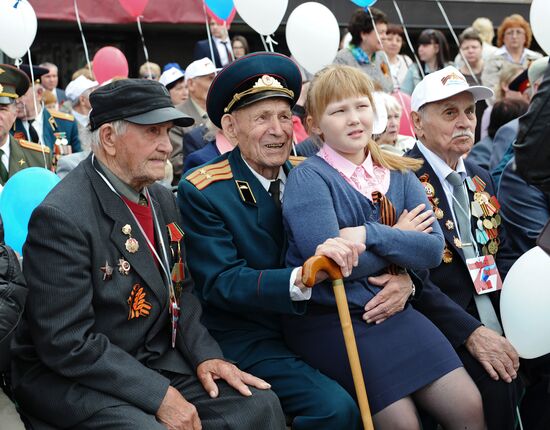 Victory Day Parade in Russian cities