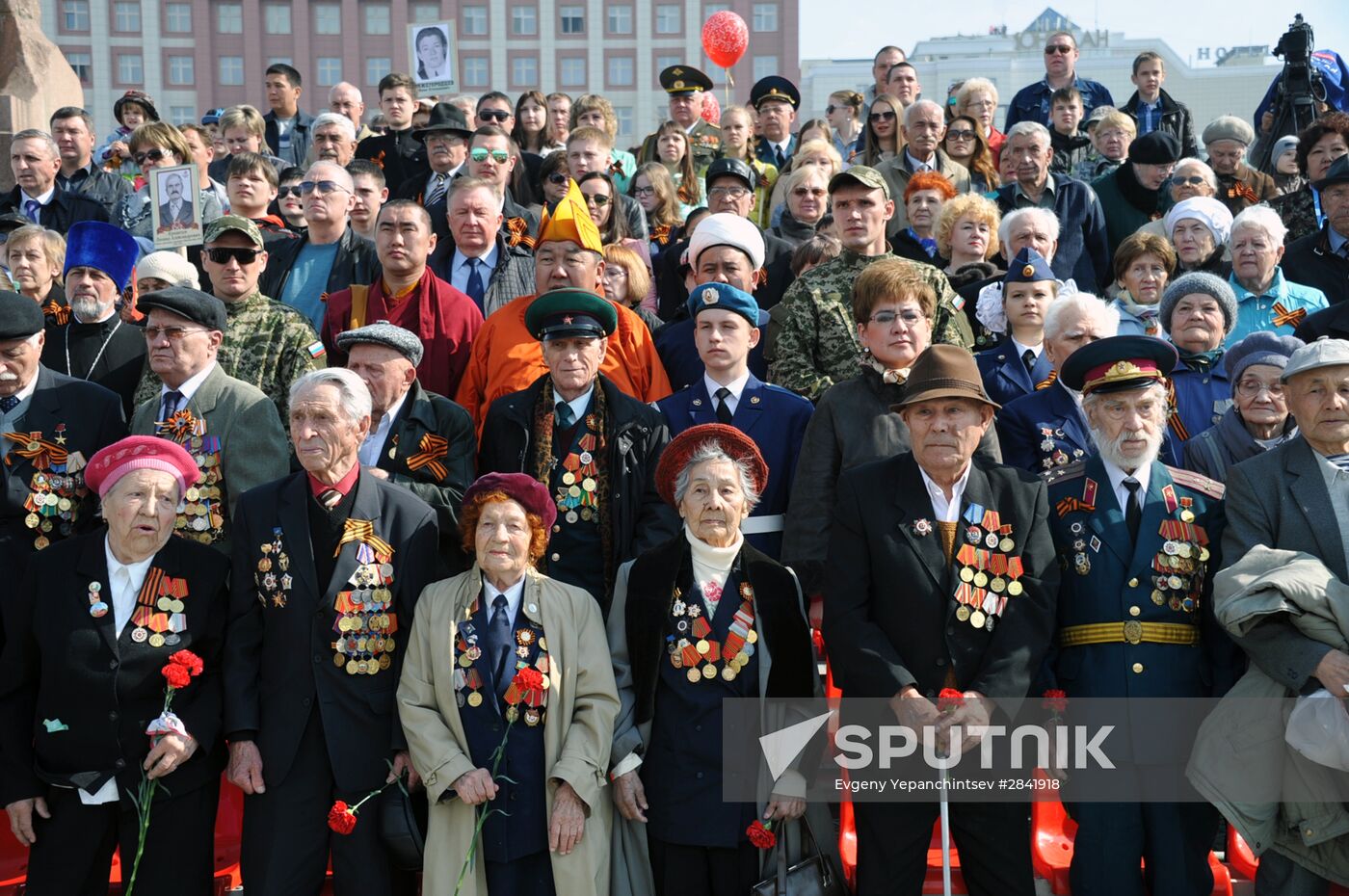 Victory Day Parade in Russian cities