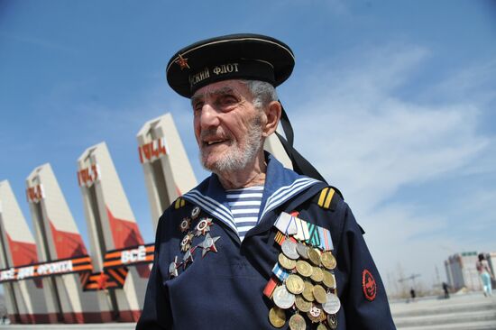 Victory Day Parade in Russian cities