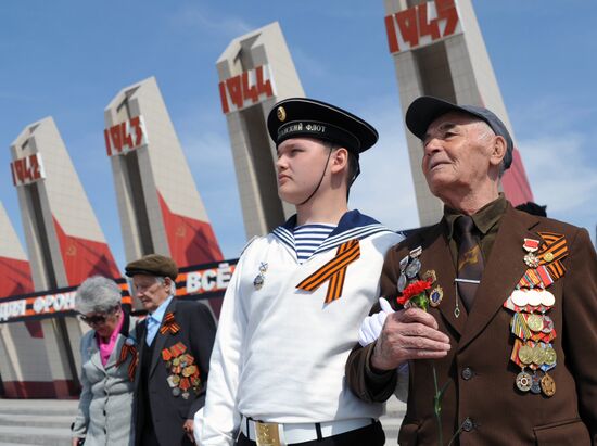 Victory Day Parade in Russian cities