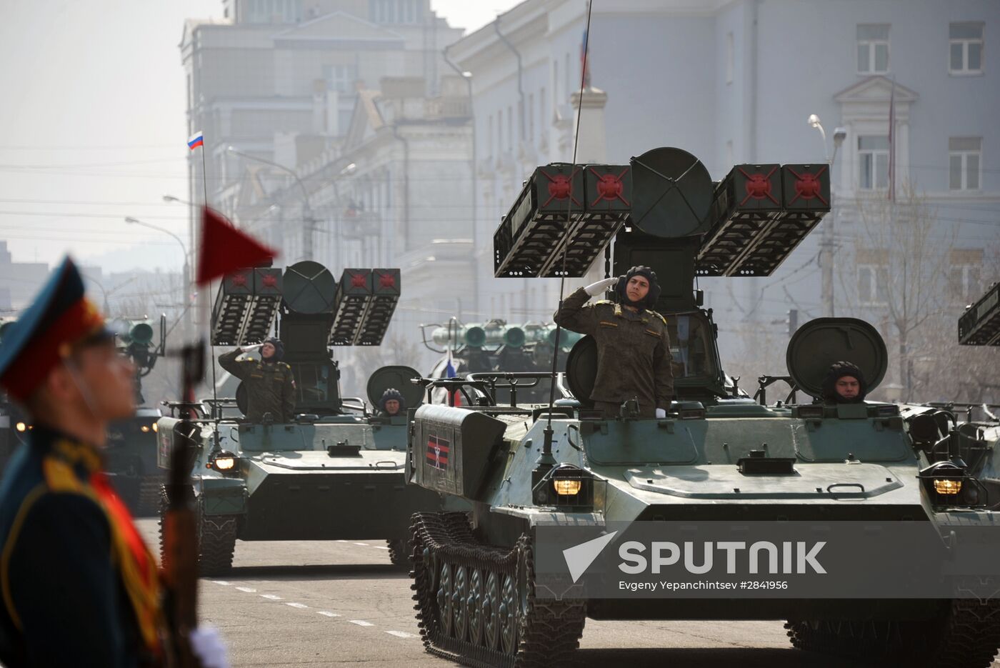 Victory Day Parade in Russian cities