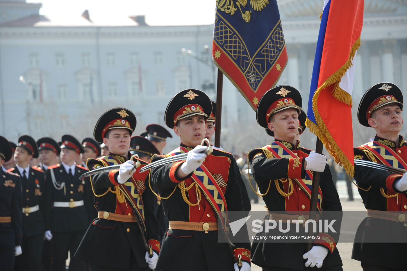 Victory Day Parade in Russian cities