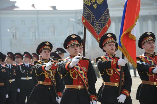 Victory Day Parade in Russian cities