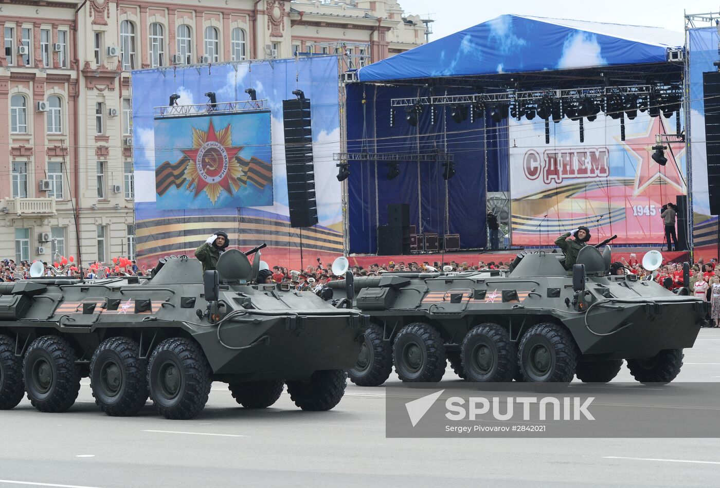 Victory Day Parade in Russian cities