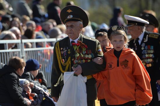 Victory Day Parade in Russian cities