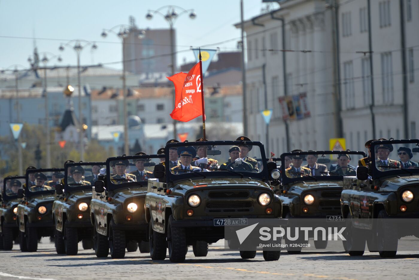Victory Day Parade in Russian cities