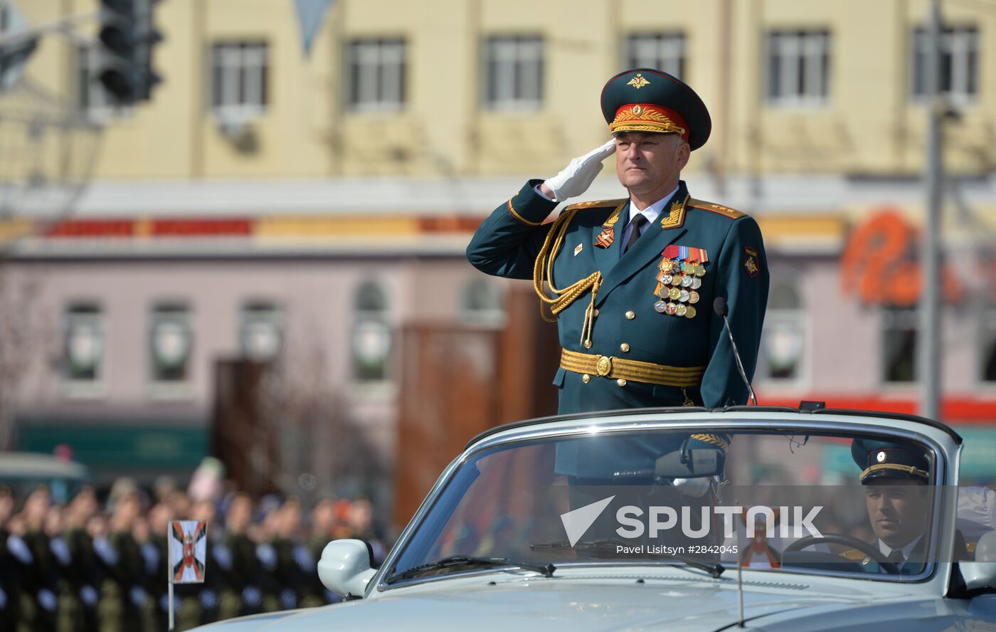 Victory Day Parade in Russian cities