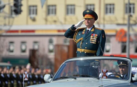 Victory Day Parade in Russian cities