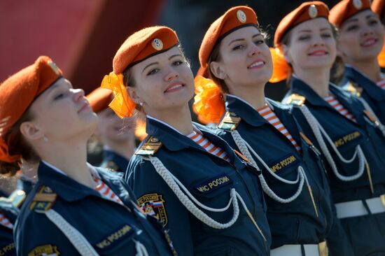 Victory Day Parade in Russian cities