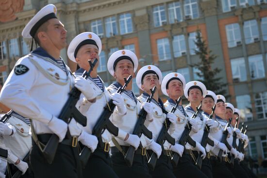 Victory Day Parade in Russian cities