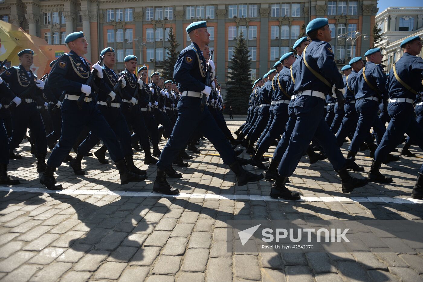 Victory Day Parade in Russian cities