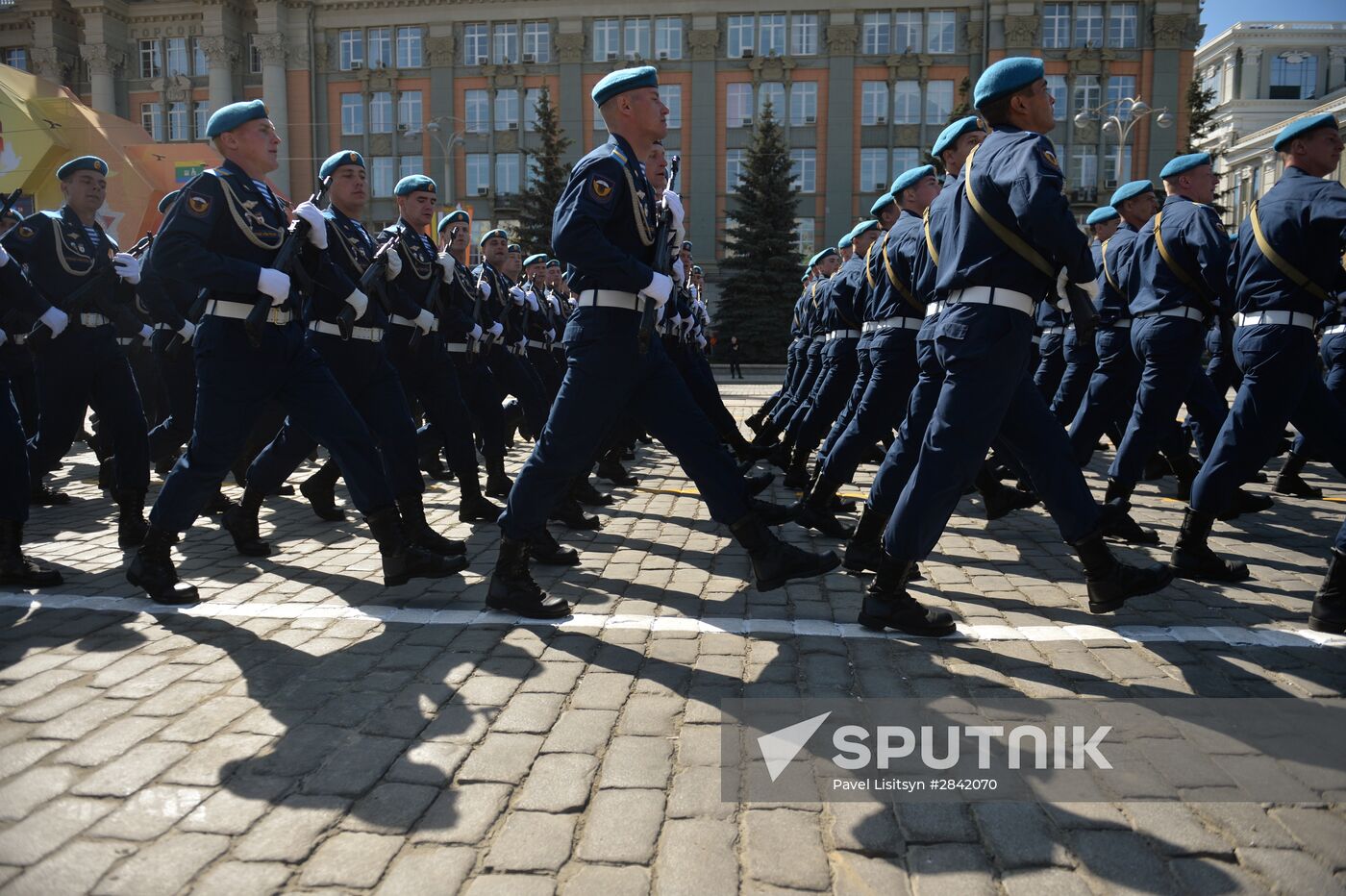 Victory Day Parade in Russian cities