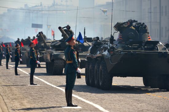 Victory Day Parade in Russian cities