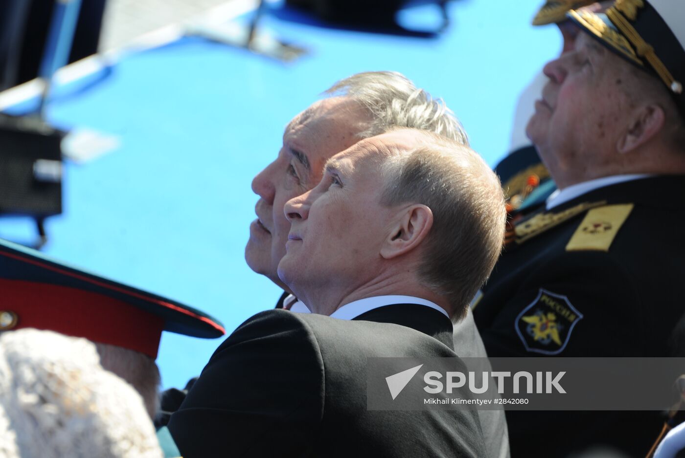 Vladimir Putin and Dmitry Medvedev attend military parade to mark 71st anniversary of Victory in 1941-1945 Great Patriotic War