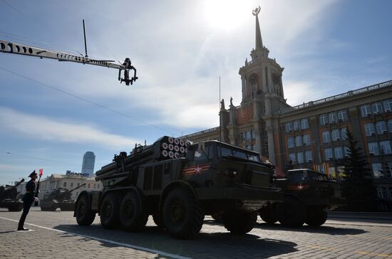 Victory Day Parade in Russian cities