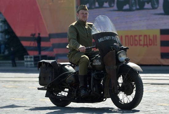 Victory Day Parade in Russian cities