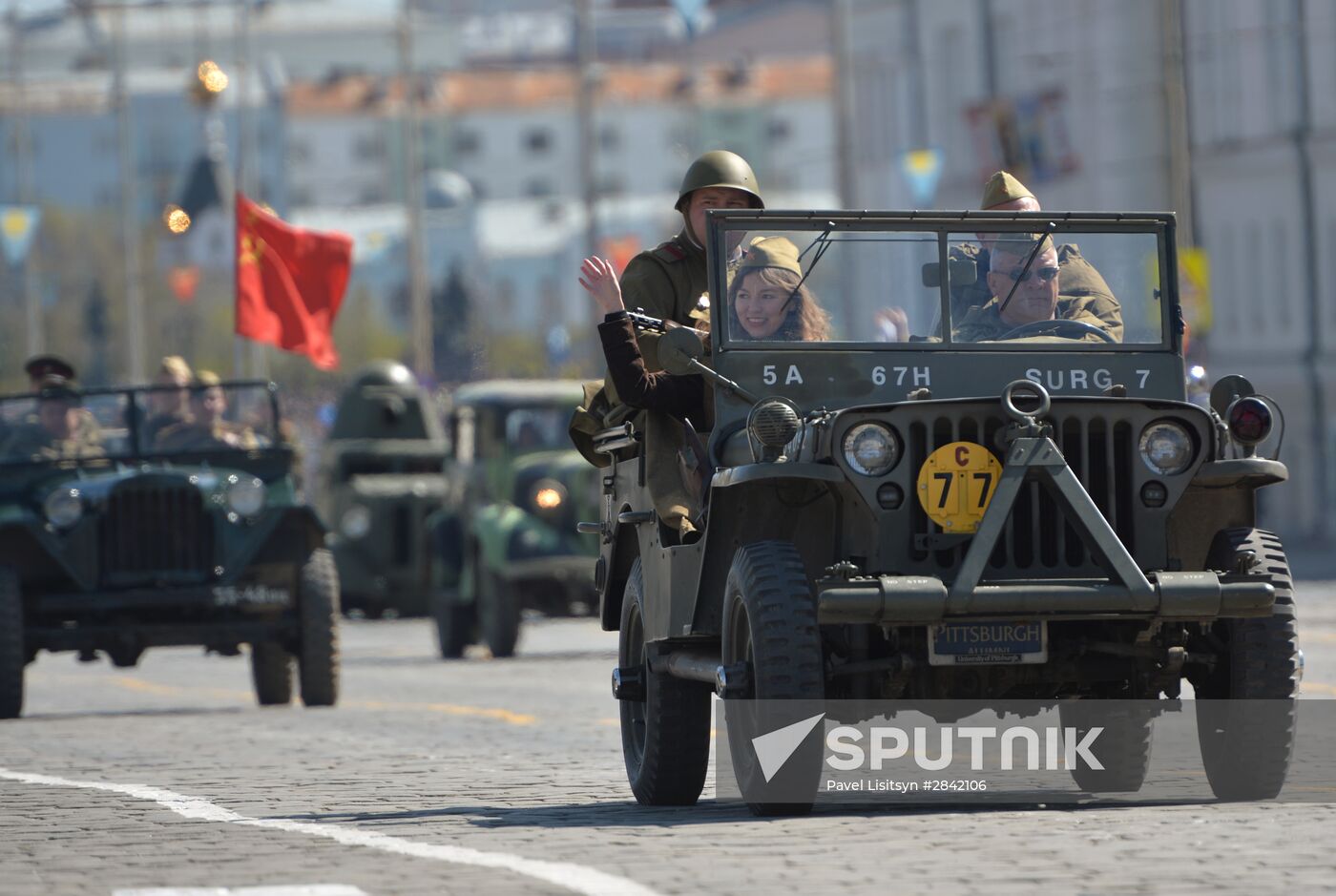 Victory Day Parade in Russian cities