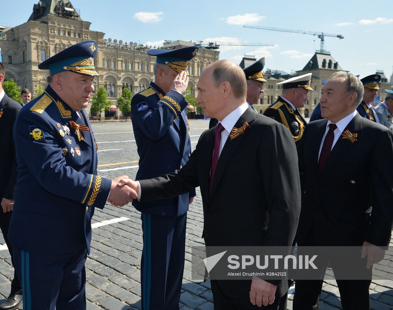 Vladimir Putin and Dmitry Medvedev attend military parade to mark 71st anniversary of Victory in 1941-1945 Great Patriotic War