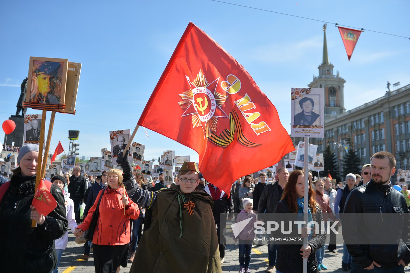 Immortal Regiment march in Russian cities