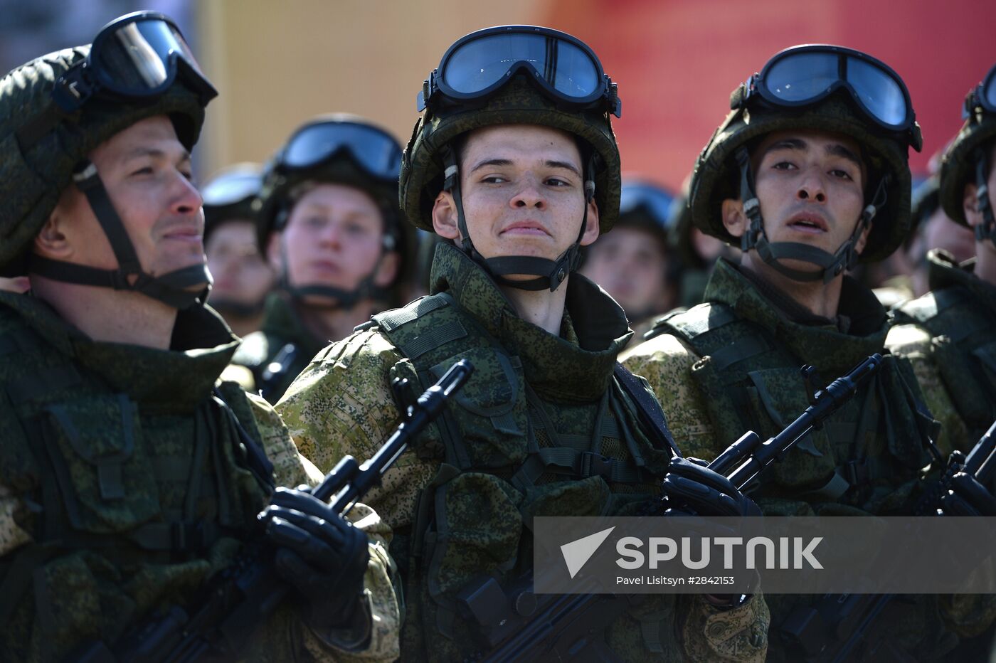 Victory Day Parade in Russian cities