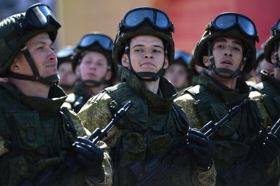 Victory Day Parade in Russian cities