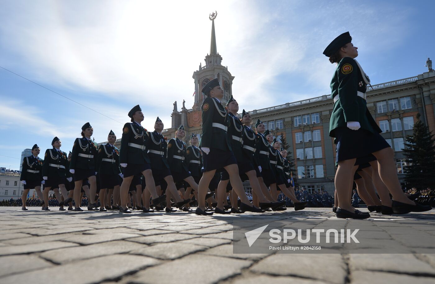 Victory Day Parade in Russian cities