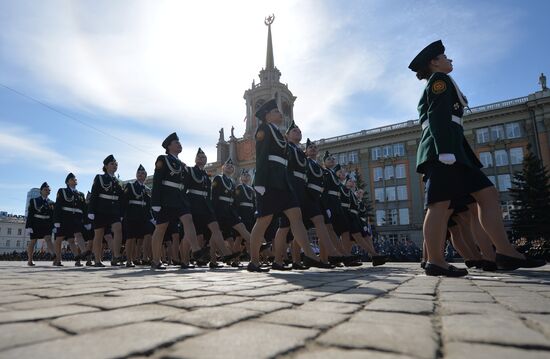 Victory Day Parade in Russian cities