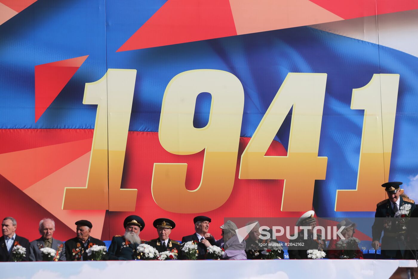 Victory Day Parade in Russian cities