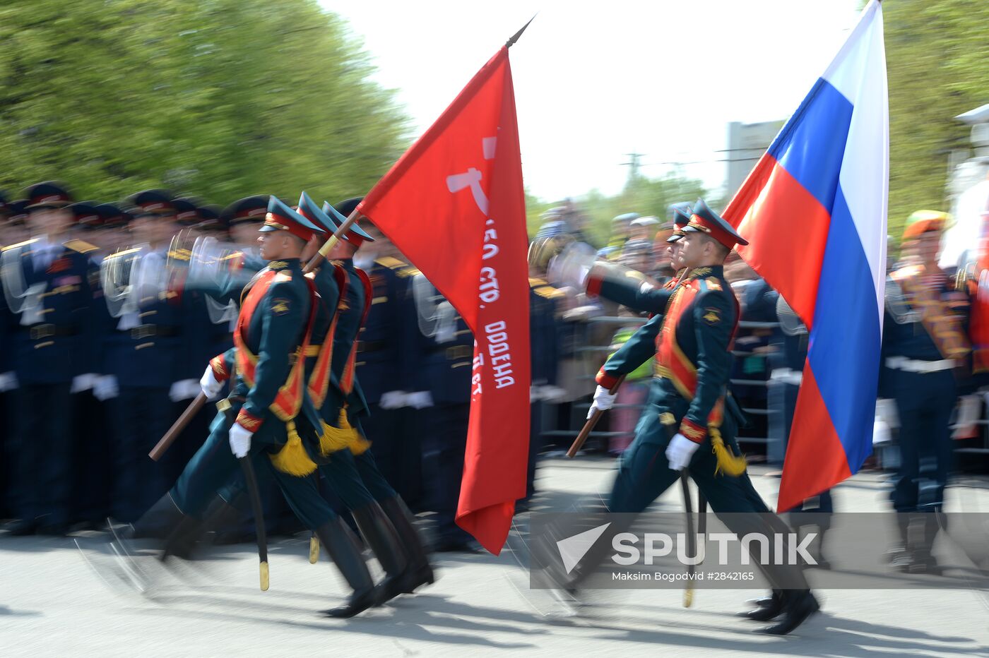 Victory Day Parade in Russian cities
