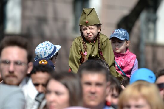 Victory Day Parade in Russian cities