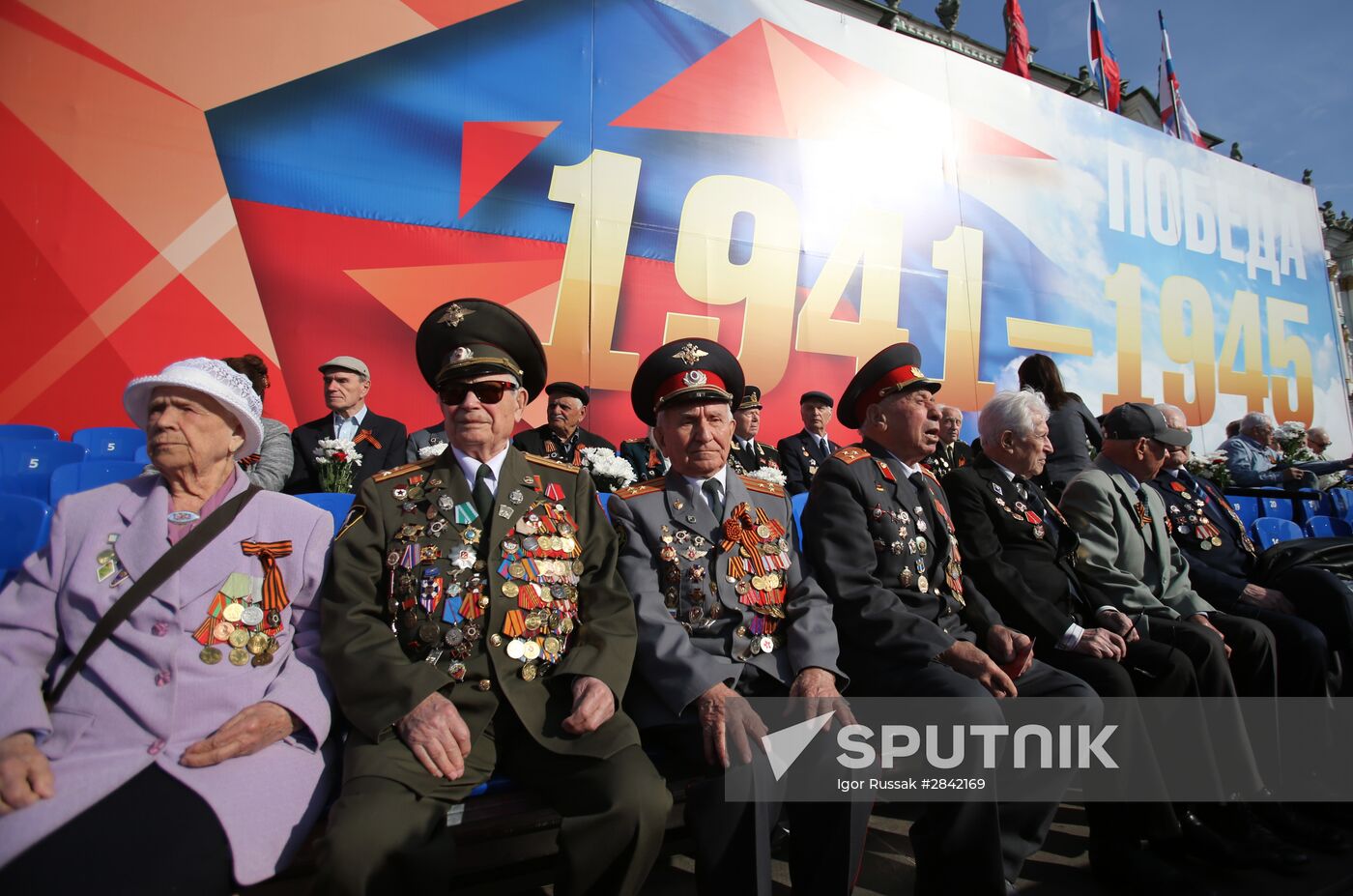 Victory Day Parade in Russian cities