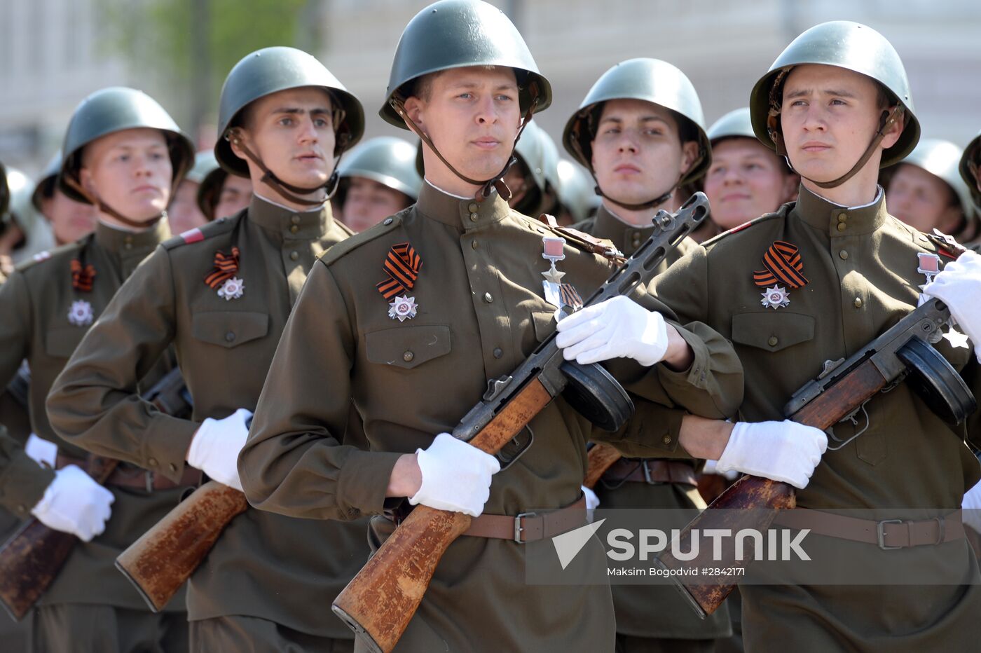 Victory Day Parade in Russian cities