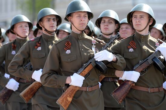 Victory Day Parade in Russian cities