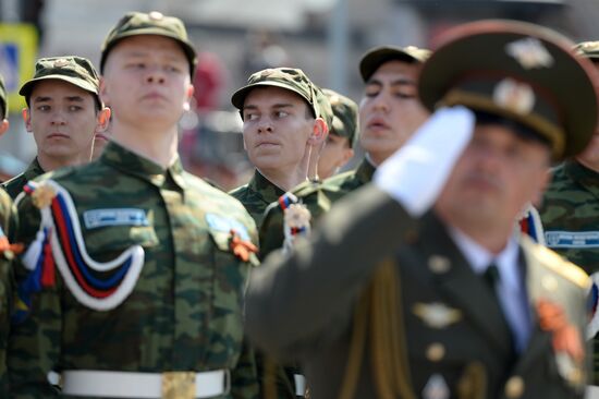 Victory Day Parade in Russian cities