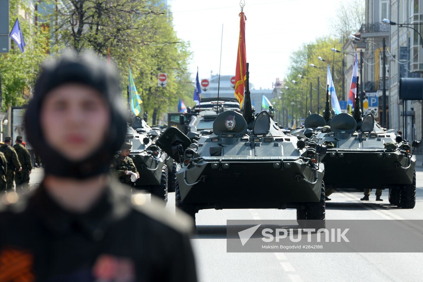Victory Day Parade in Russian cities