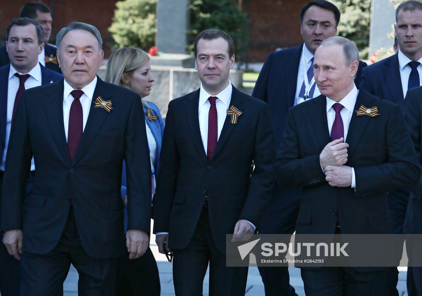 Vladimir Putin and Dmitry Medvedev attend military parade to mark 71st anniversary of Victory in 1941-1945 Great Patriotic War