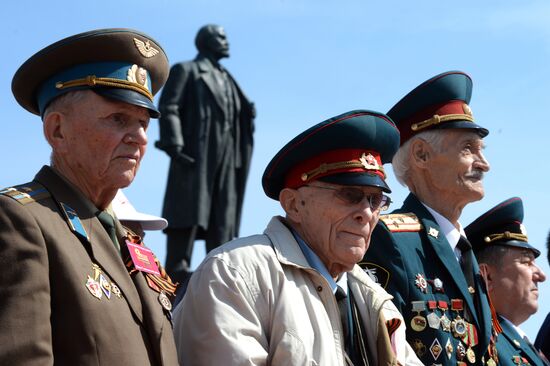 Victory Day Parade in Russian cities