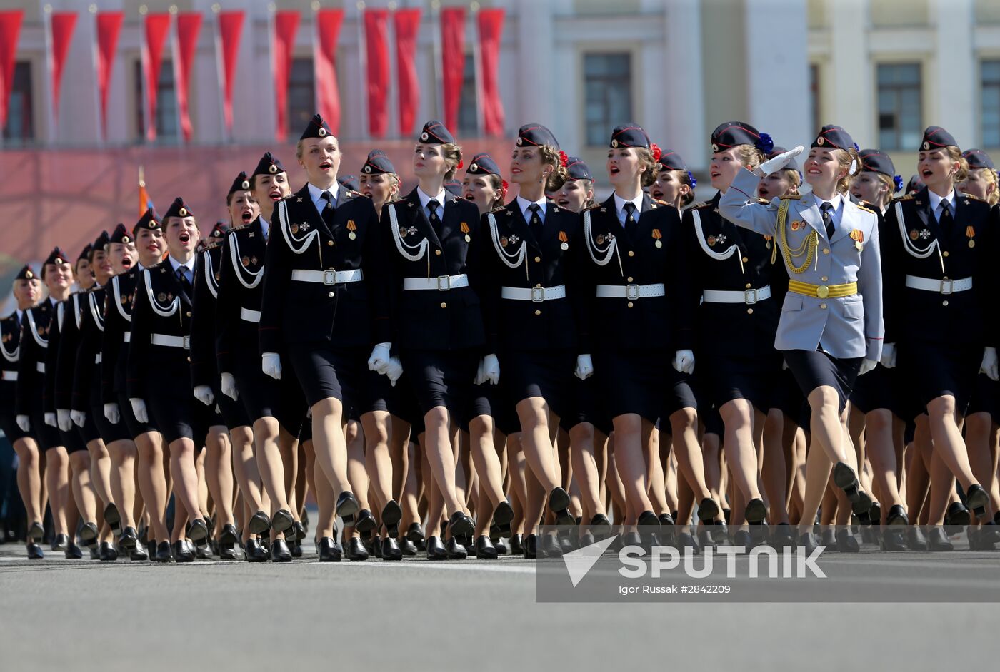 Victory Day Parade in Russian cities