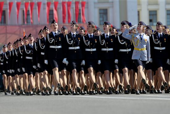 Victory Day Parade in Russian cities