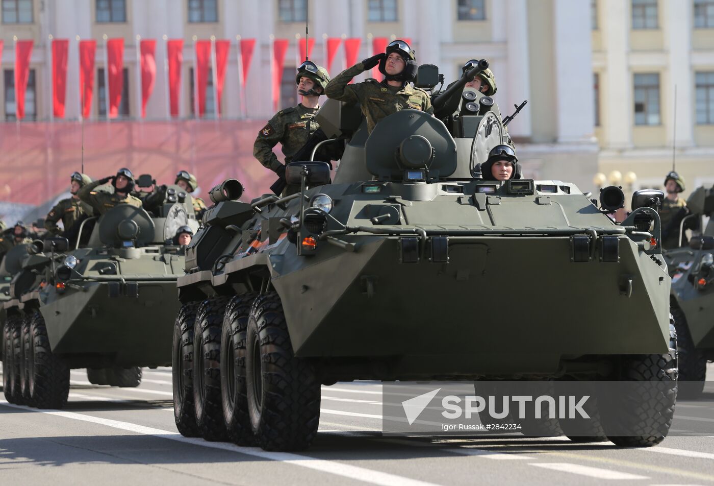 Victory Day Parade in Russian cities