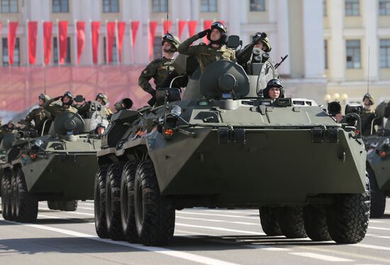 Victory Day Parade in Russian cities