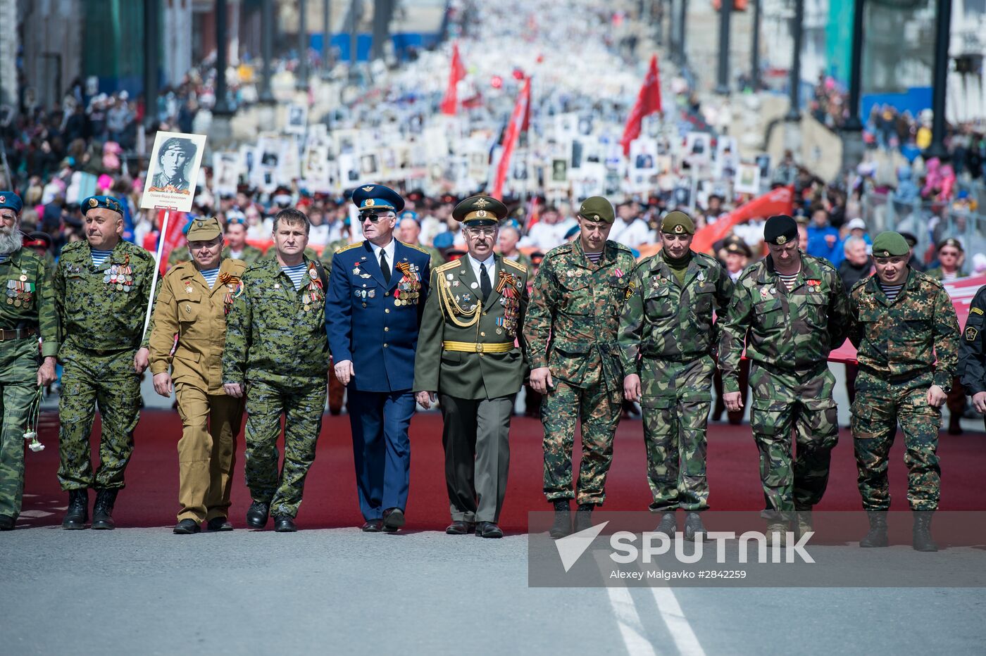 Immortal Regiment march in Russian cities