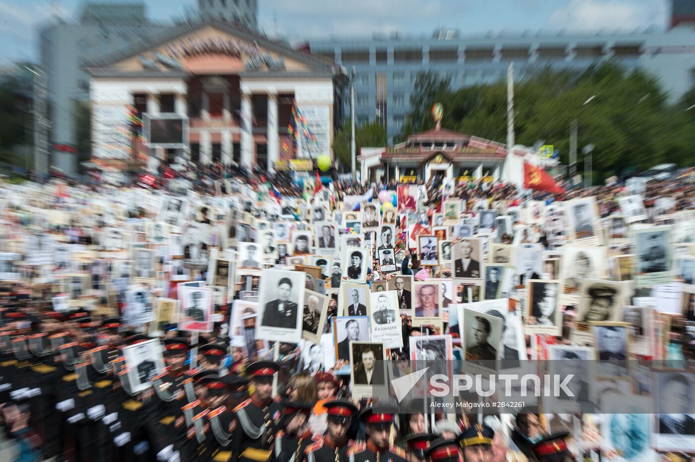 Immortal Regiment march in Russian cities